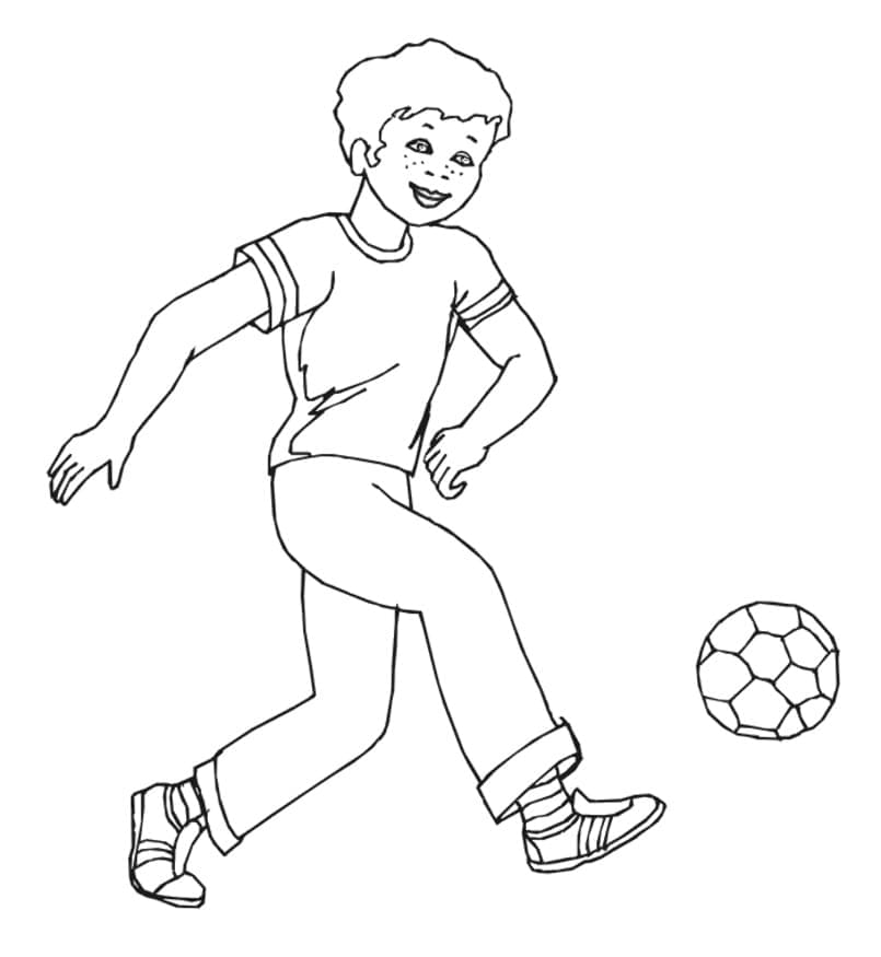 Ücretsiz Futbol Resmi Boyama Sayfası