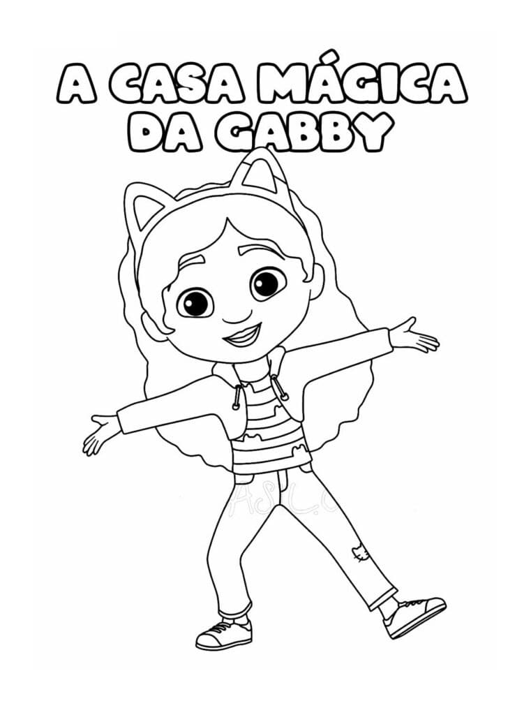 Gabby’nin Hayal Evi Boyama Sayfaları