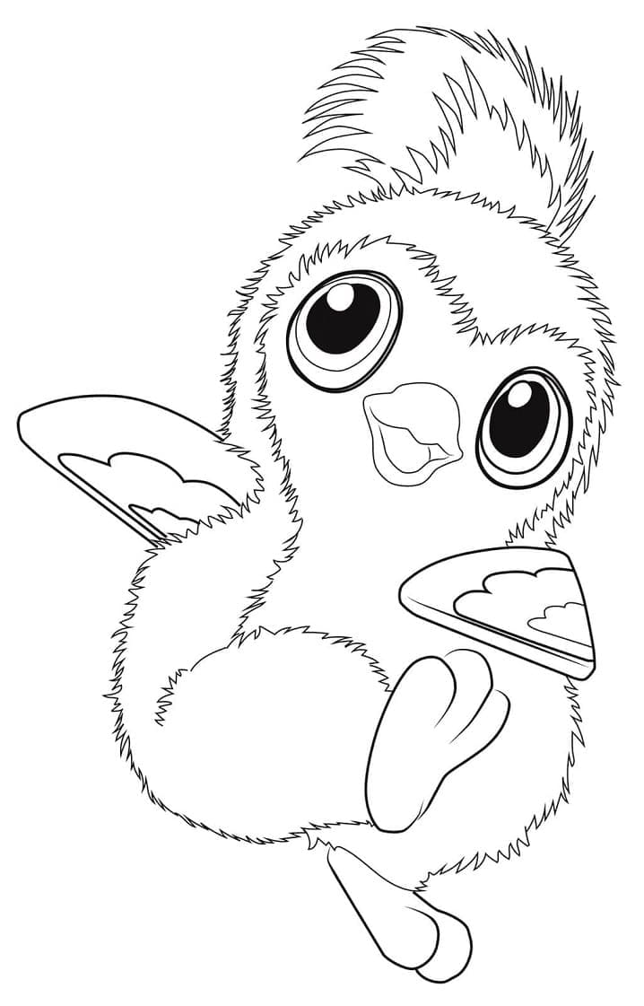 Ücretsiz Hatchimals çocuklar için Boyama Sayfası