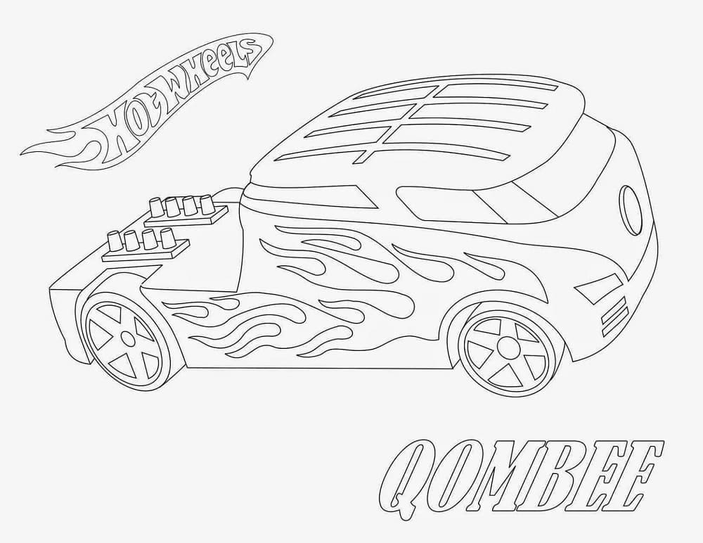 Ücretsiz Hot Wheels aracı Boyama Sayfası
