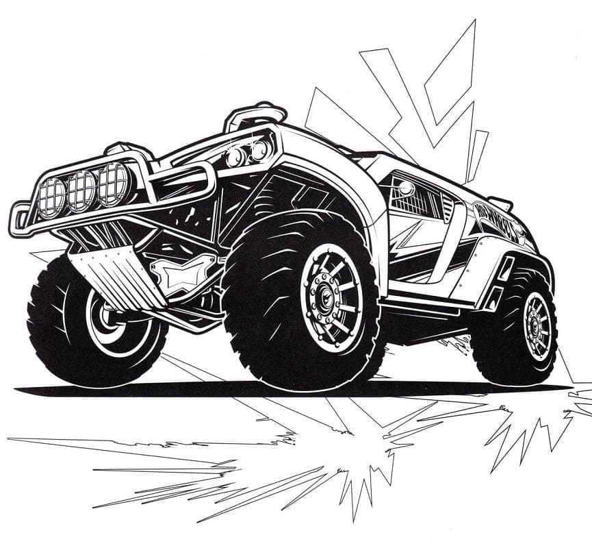 Ücretsiz Hot Wheels görseli Boyama Sayfası