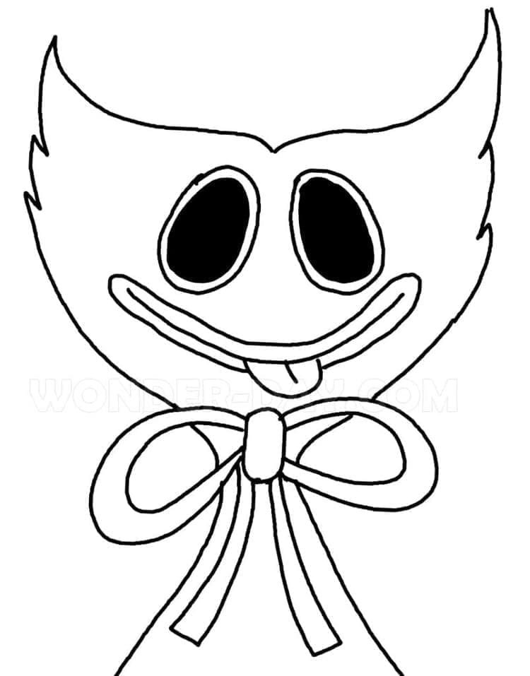 Ücretsiz Huggy Wuggy çocuklar için Boyama Sayfası