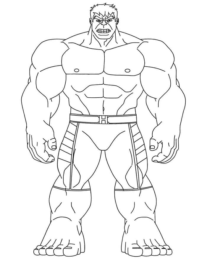 Ücretsiz Hulk Boyama Sayfası