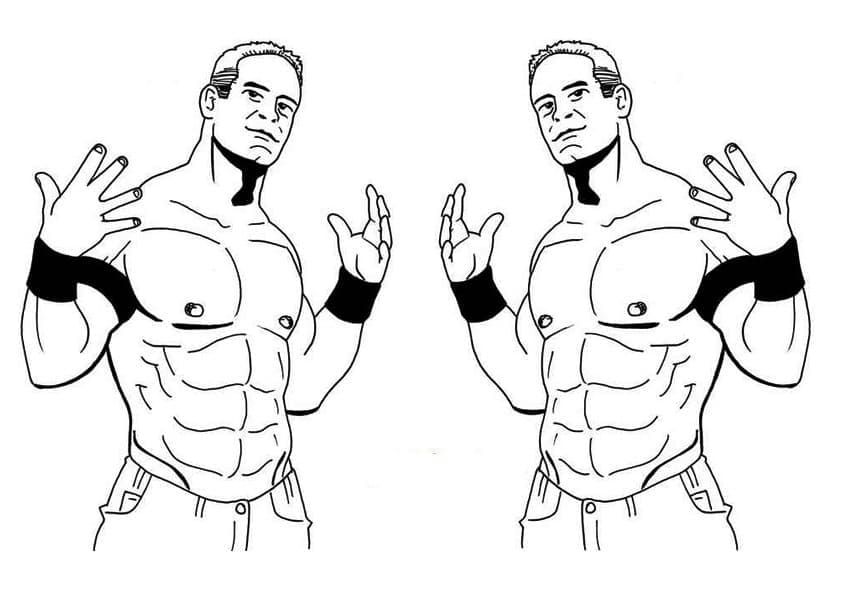 Ücretsiz John Cena Yazdırılabilir Boyama Sayfası