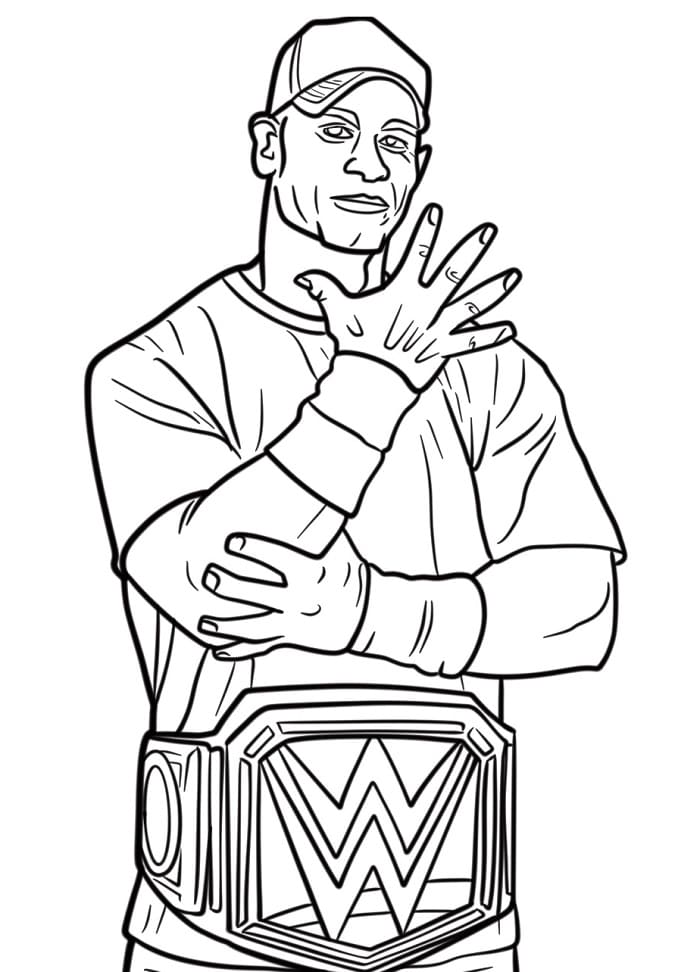 John Cena Boyama Sayfaları