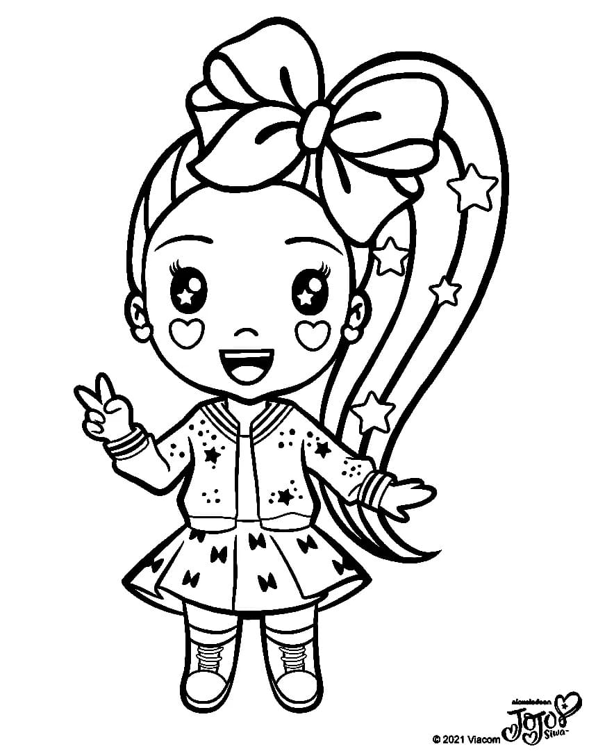 Ücretsiz Jojo Siwa Resim Boyama Sayfası