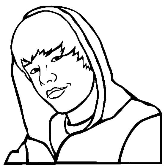Ücretsiz Justin Bieber Resim Boyama Sayfası