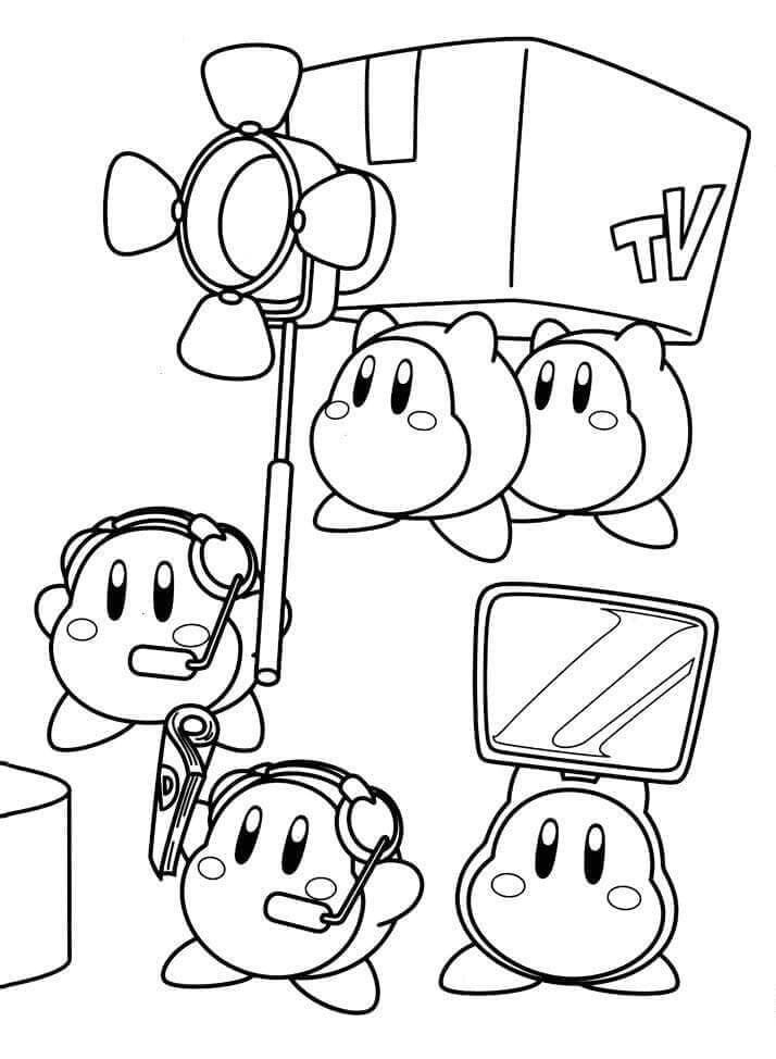 Ücretsiz Kirby Yazdır Boyama Sayfası