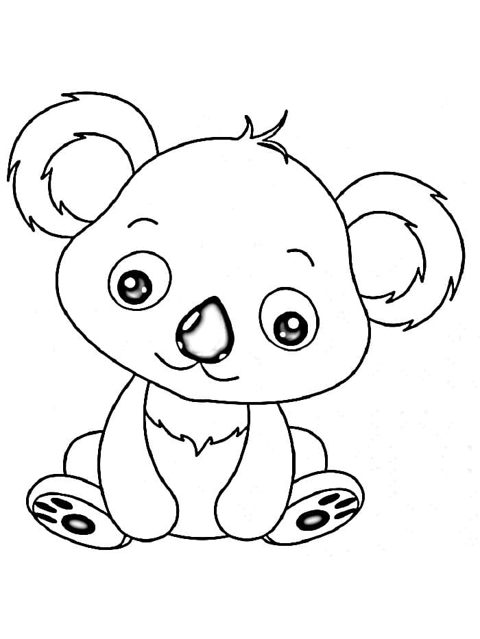 Ücretsiz Koala Boyama Sayfası