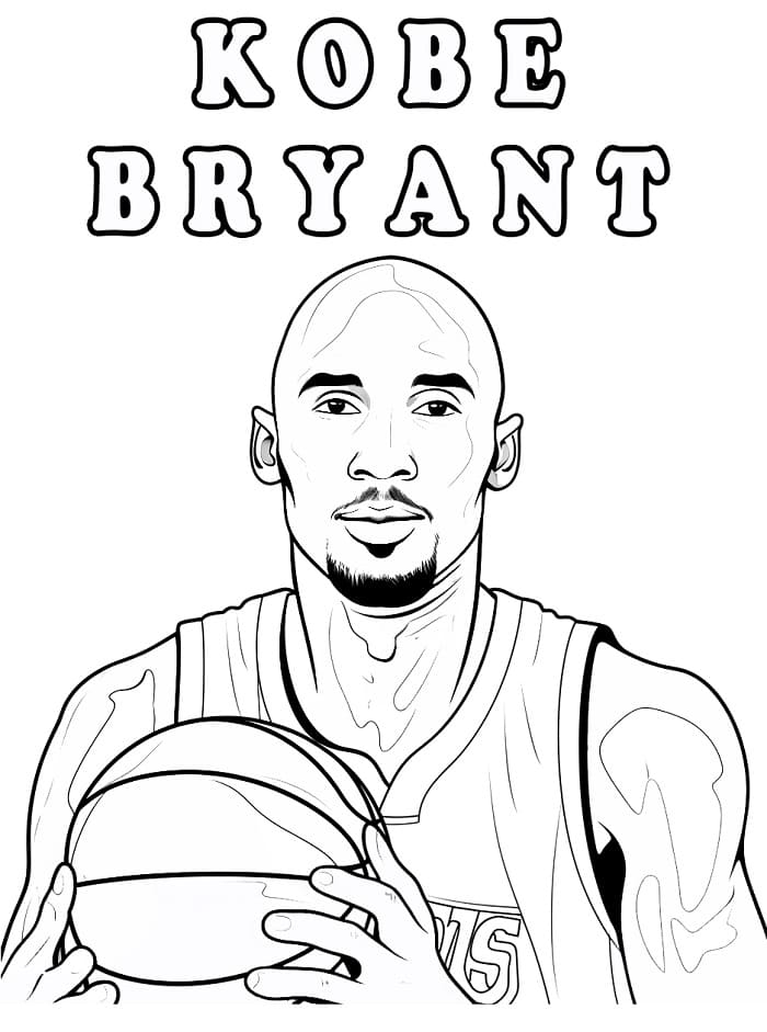Ücretsiz Kobe Bryant Boyama Sayfası