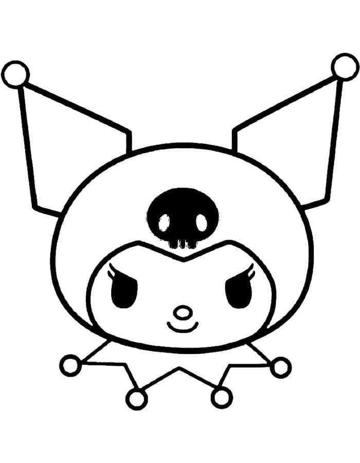 Ücretsiz Kuromi Resmi Boyama Sayfası