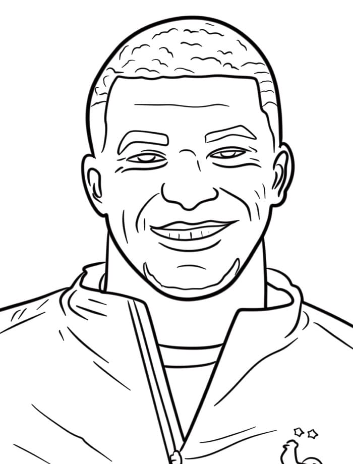 Ücretsiz Kylian Mbappe Boyama Sayfası