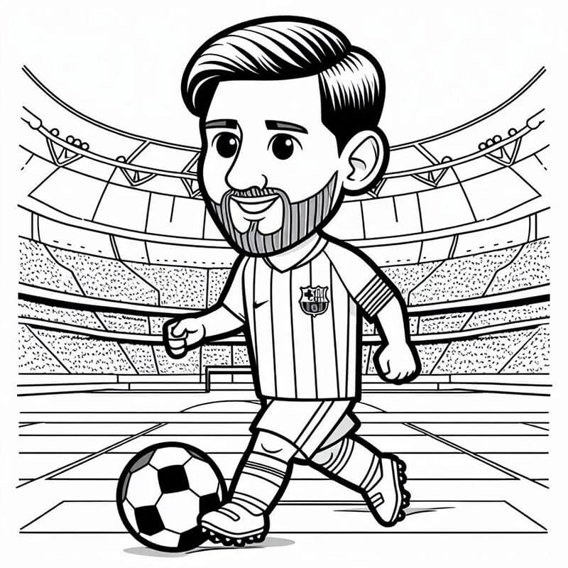 Lionel Messi Boyama Sayfaları