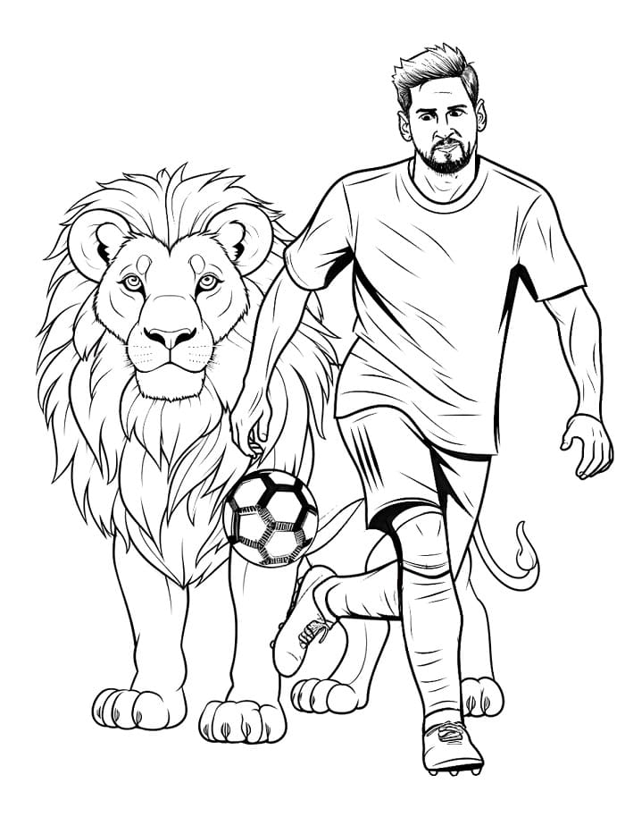 Ücretsiz Lionel Messi Boyama Sayfası