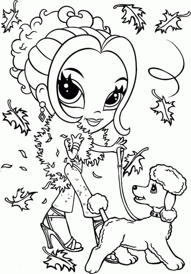 Ücretsiz Lisa Frank Baskı İçin Boyama Sayfası