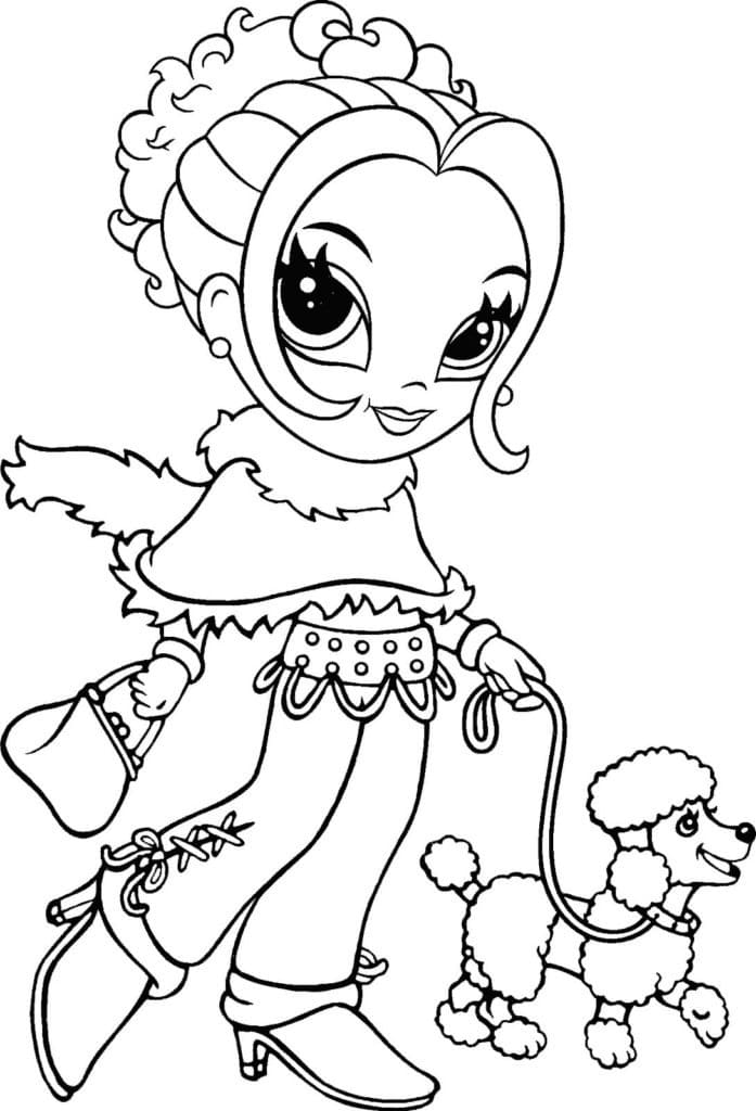 Ücretsiz Lisa Frank Çocuklar İçin Boyama Sayfası