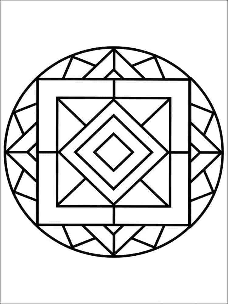 Ücretsiz Mandala Boyama Sayfası Boyama Sayfası
