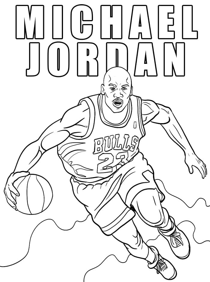 Ücretsiz Michael Jordan Boyama Sayfası
