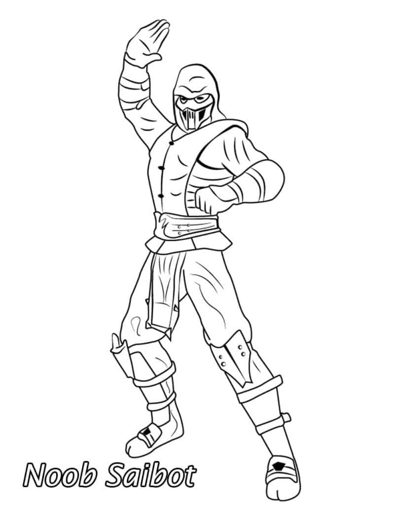 Ücretsiz Mortal Kombat Yazdırılabilir Boyama Sayfası