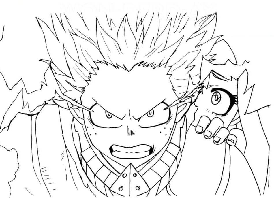 Ücretsiz My Hero Academia Baskı Boyama Sayfası