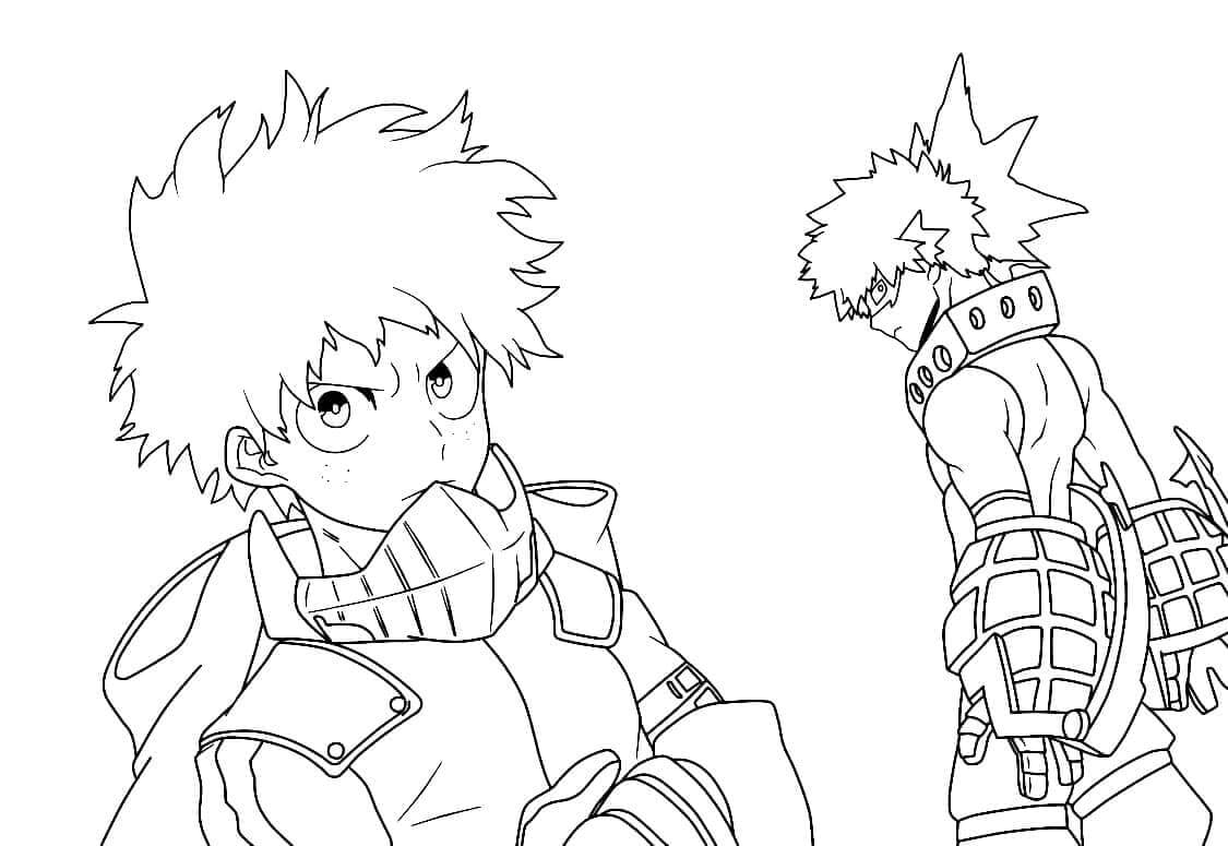 Ücretsiz My Hero Academia Çıktı Boyama Sayfası