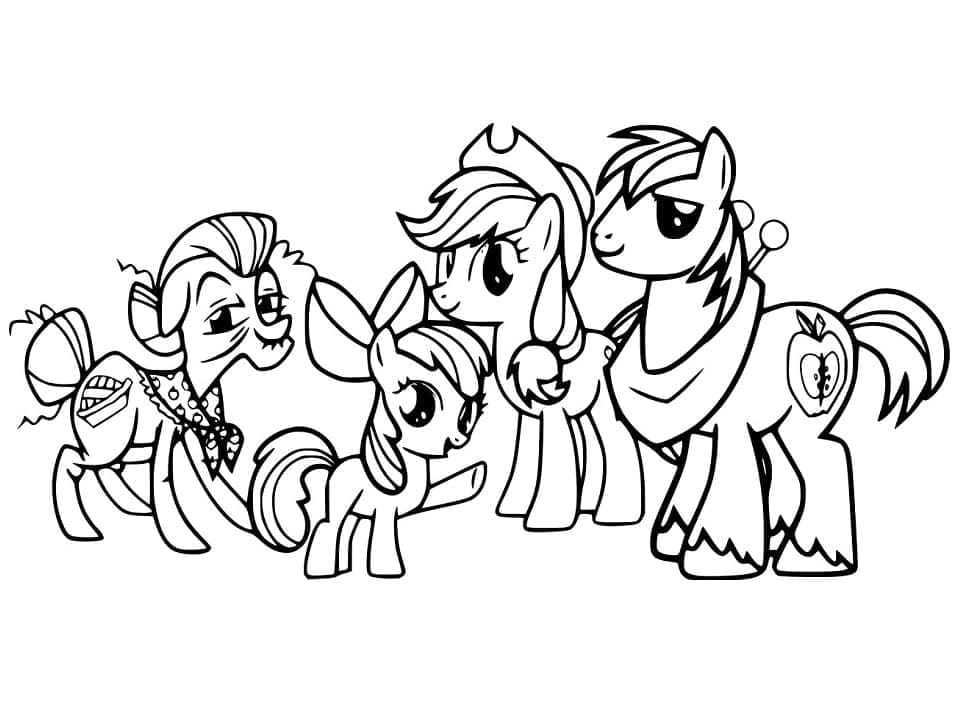 Ücretsiz My Little Pony Boyama Sayfası