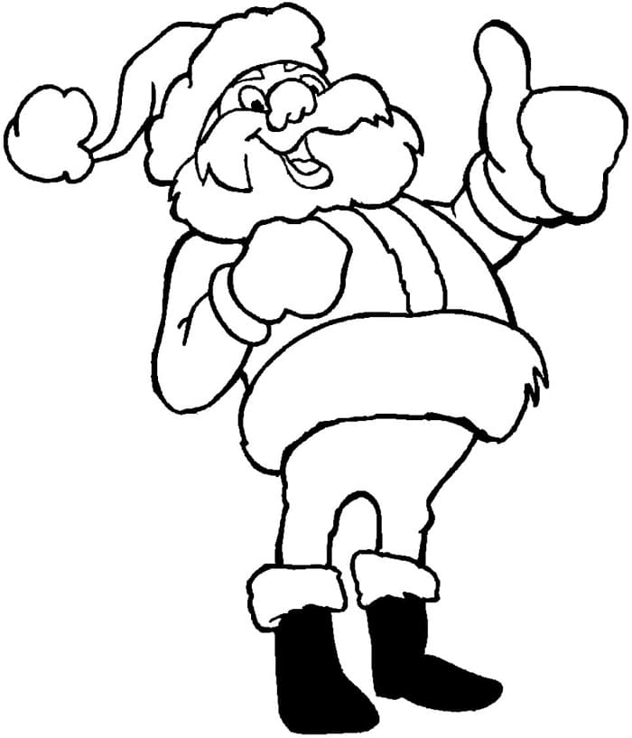 Ücretsiz Noel Baba resmi Boyama Sayfası