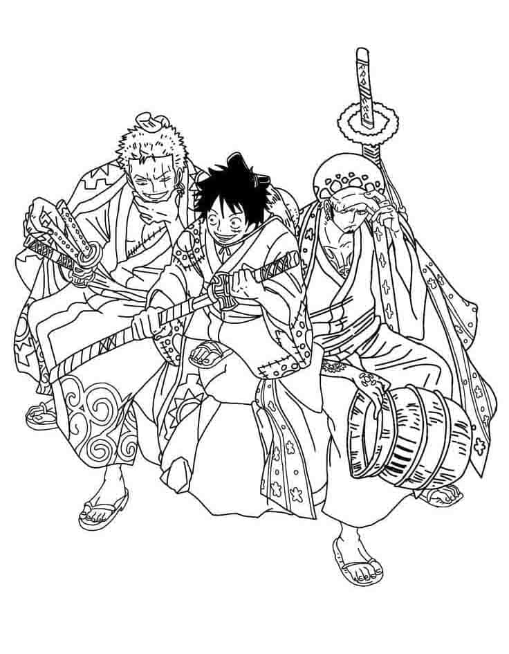 One Piece Boyama Sayfaları
