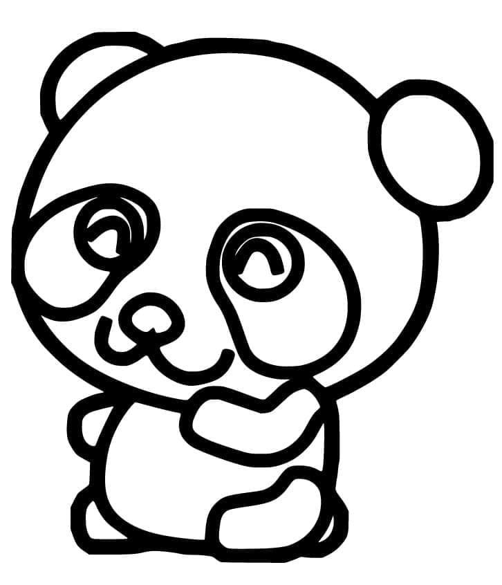 Ücretsiz Panda Boyama Sayfası