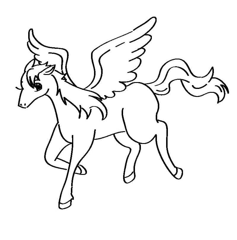 Ücretsiz Pegasus Resmi Boyama Sayfası