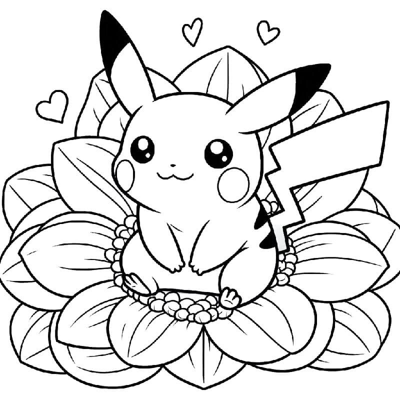 Ücretsiz Pikachu Yazdır Boyama Sayfası