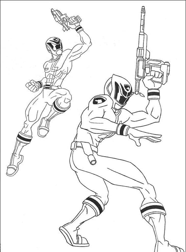 Ücretsiz Power Rangers Boyama Sayfası