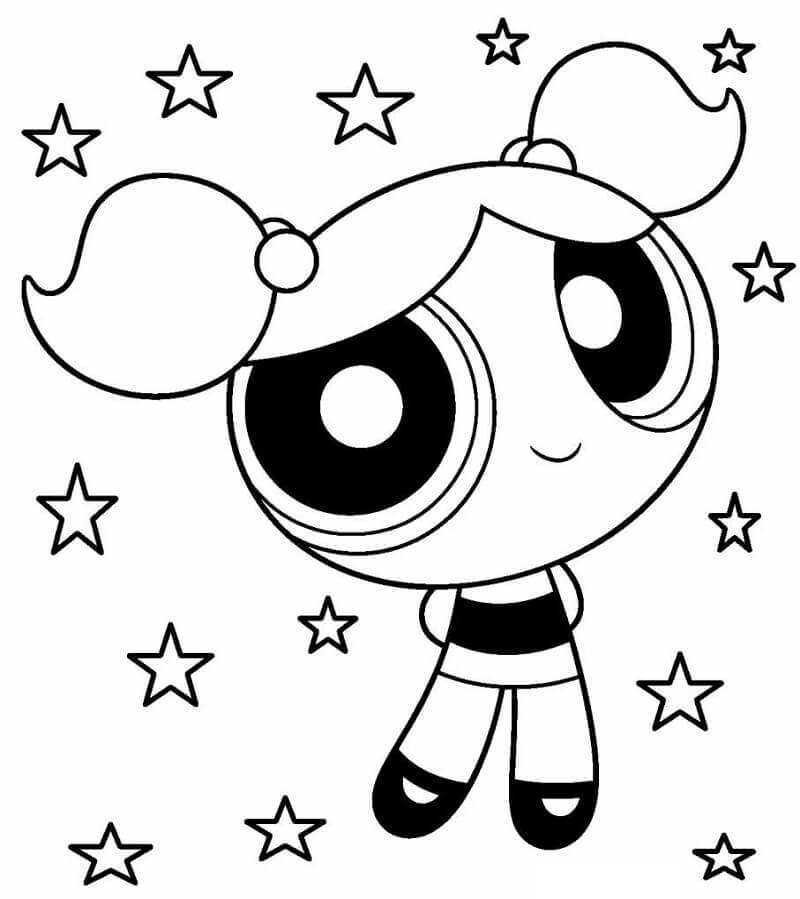 Ücretsiz Powerpuff Girls Resmi Boyama Sayfası