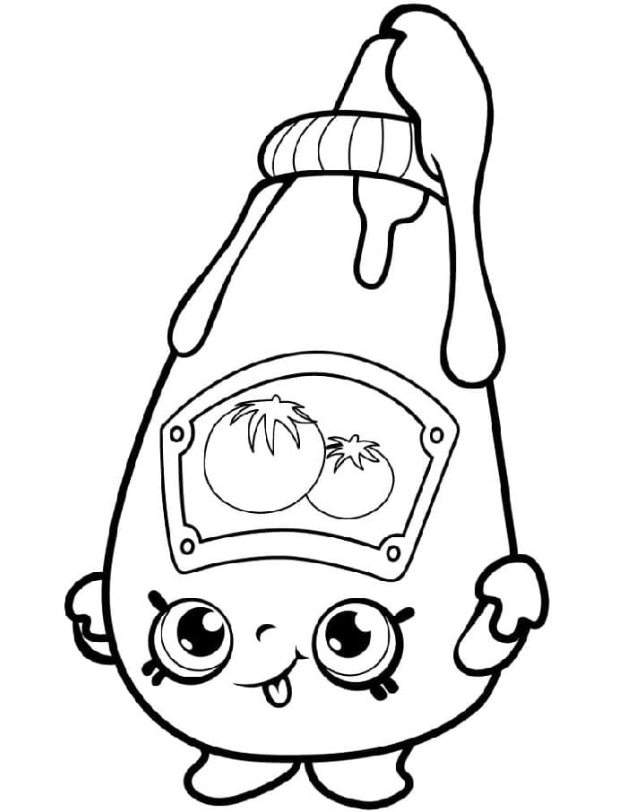 Ücretsiz Shopkins Boyama Sayfası
