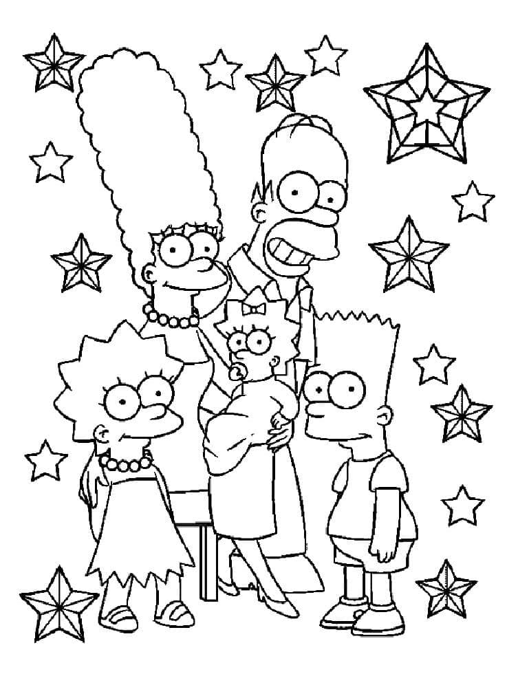 Simpsonlar Boyama Sayfaları