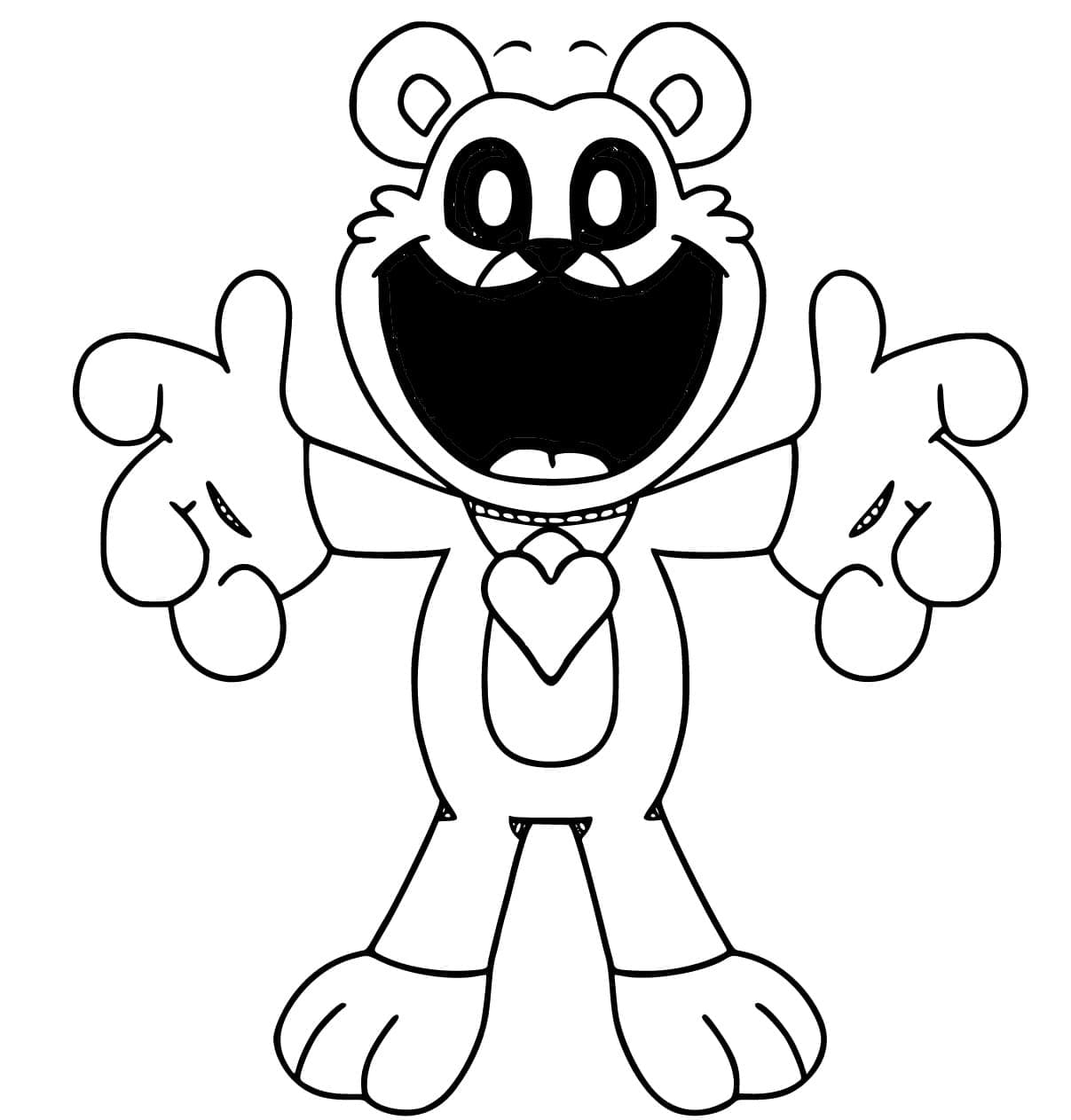 Ücretsiz Smiling Critters Resmi Boyama Sayfası