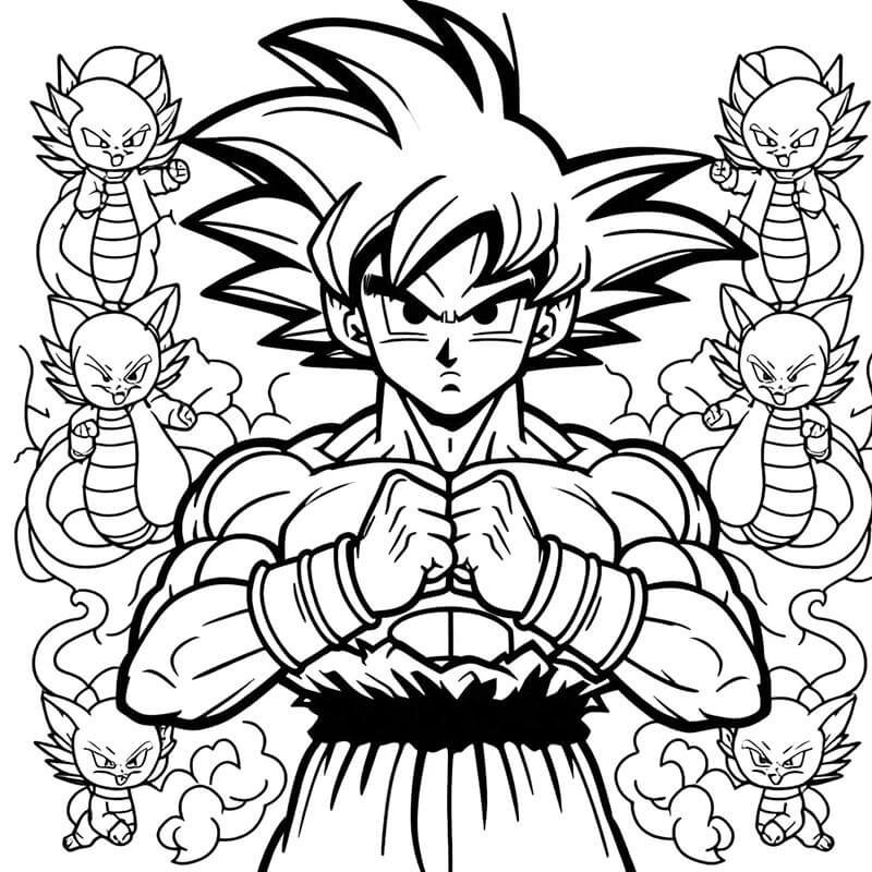 Son Goku Boyama Sayfaları
