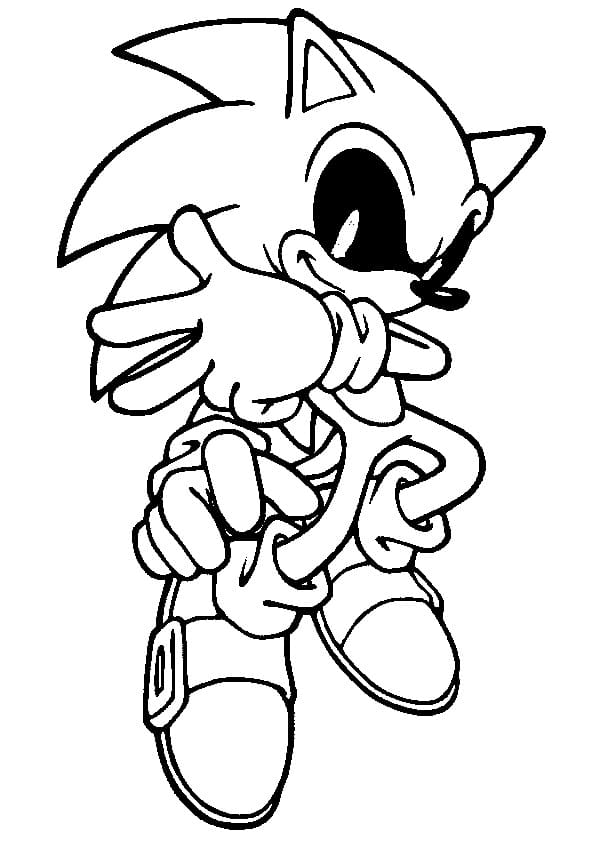 Ücretsiz Sonic Exe Resmi Boyama Sayfası