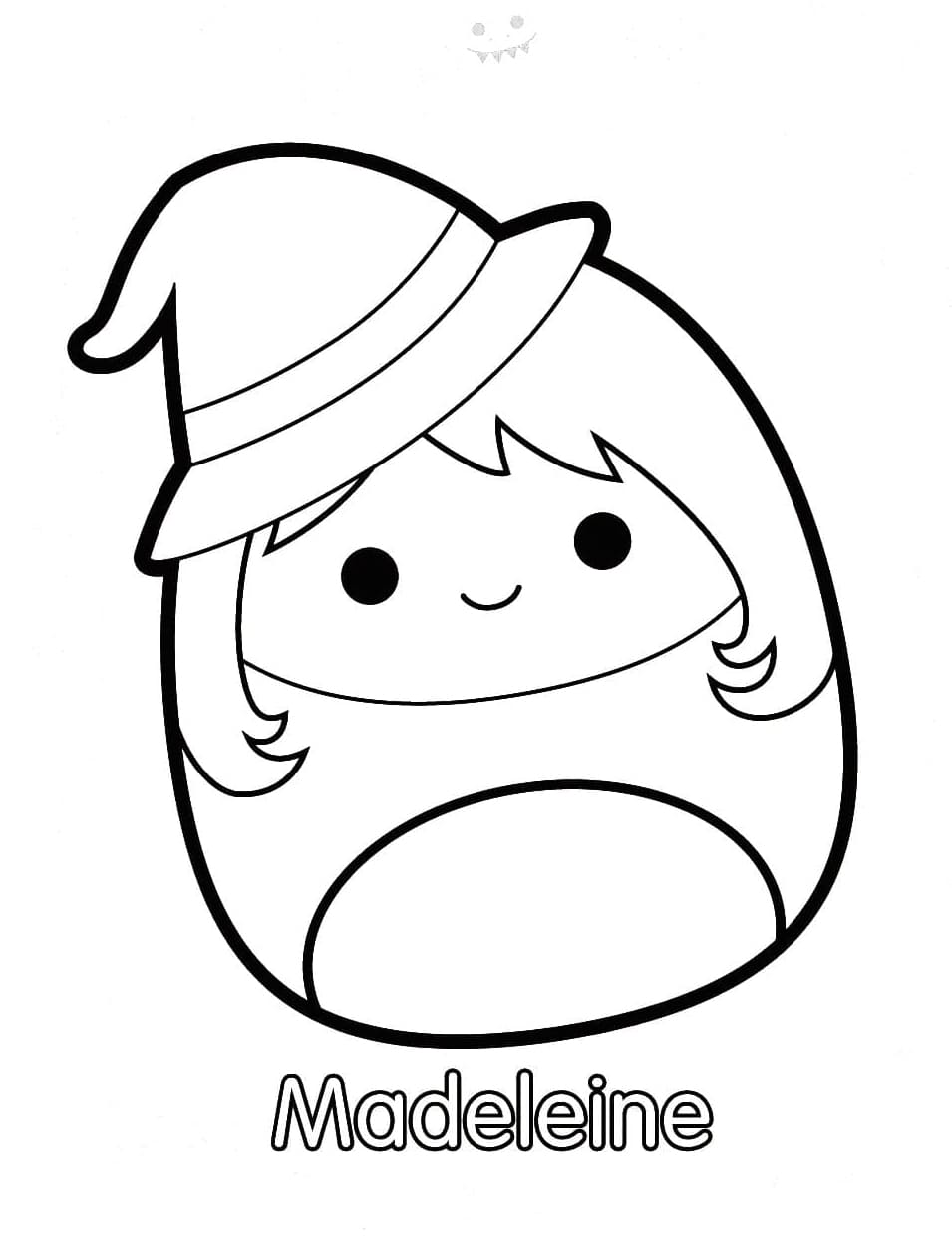Ücretsiz Squishmallow Resmi Boyama Sayfası