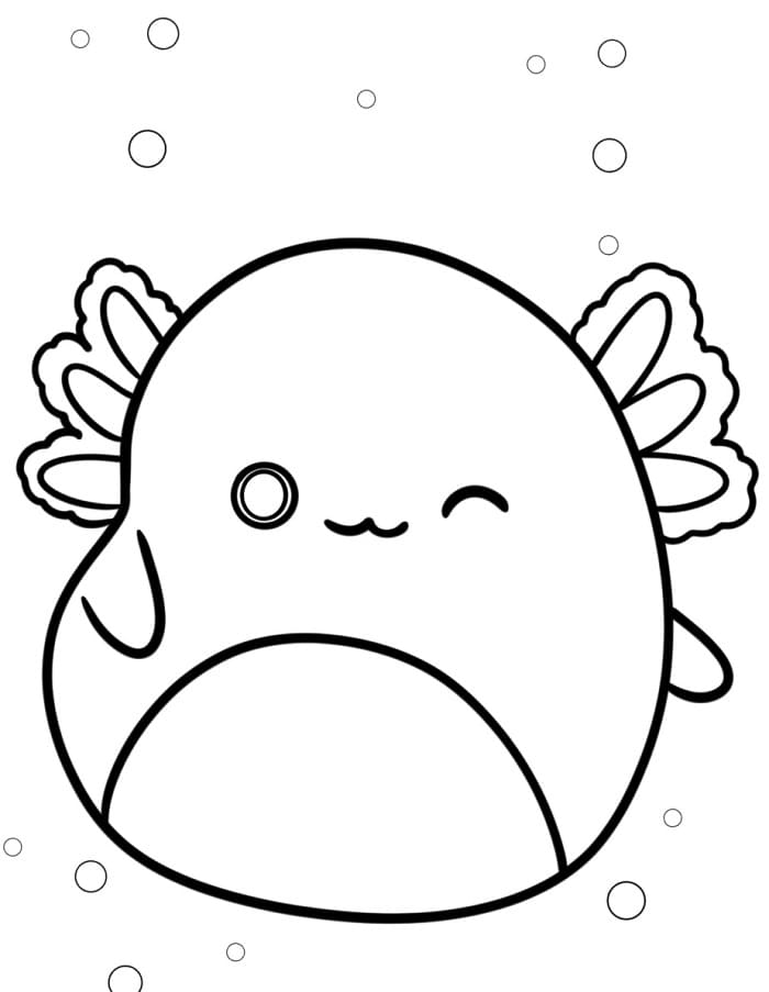 Ücretsiz Squishmallow Boyama Sayfası