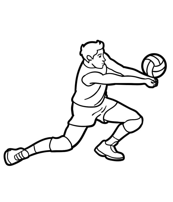 Ücretsiz Voleybol Boyama Sayfası