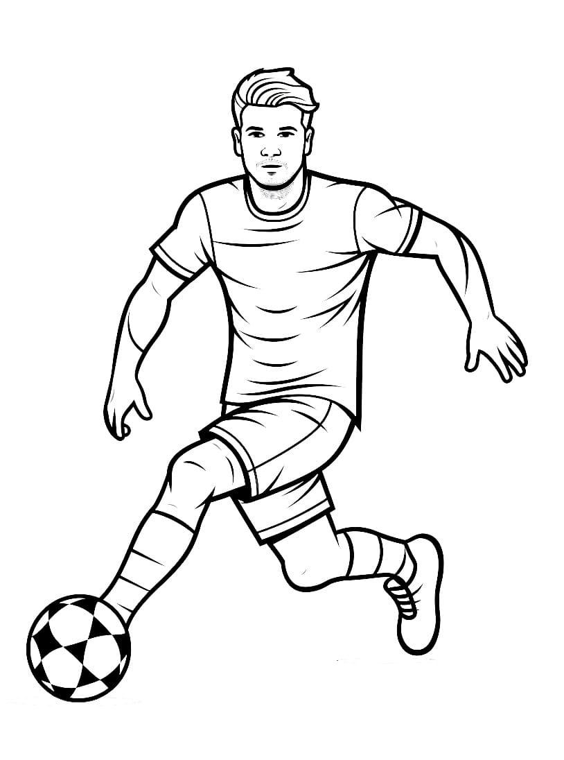 Ücretsiz Yazdırılabilir Futbol Boyama Sayfası