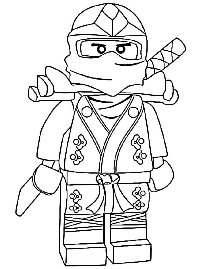 Ücretsiz Yazdırılabilir Lego Ninjago Boyama Sayfası
