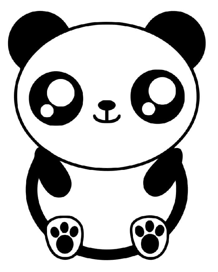 Ücretsiz Yazdırılabilir Panda Boyama Sayfası