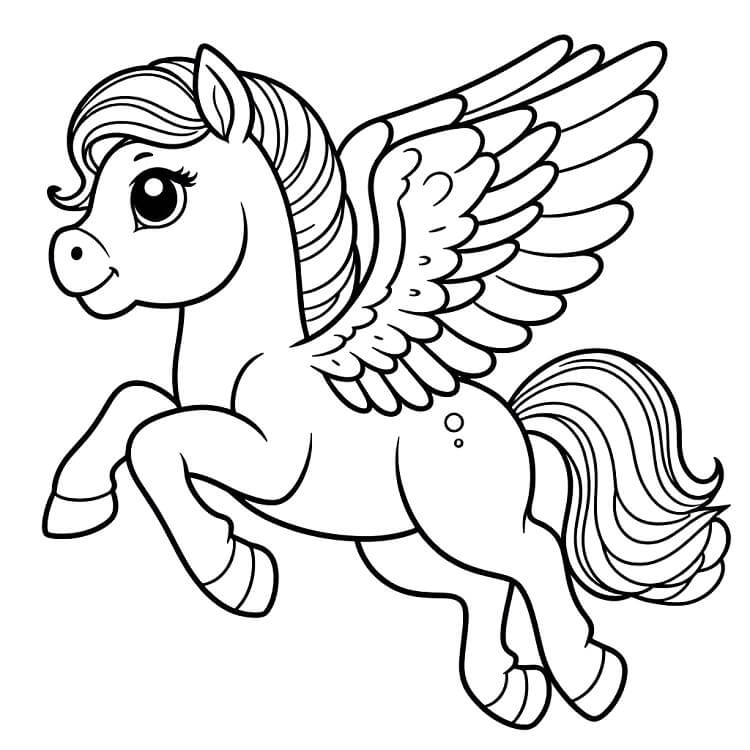 Pegasus Boyama Sayfaları