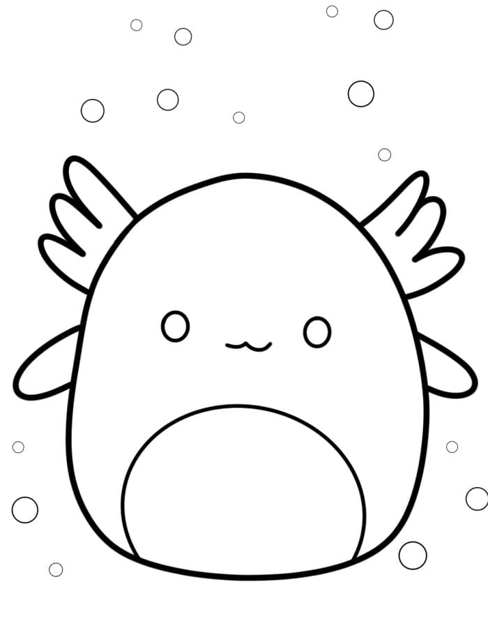 Ücretsiz Yazdırılabilir Squishmallow Boyama Sayfası