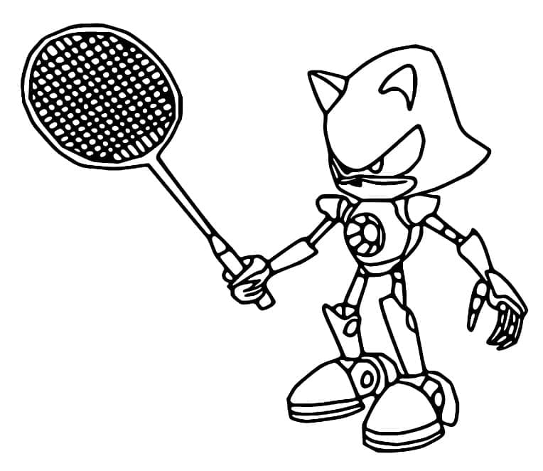 Ücretsiz Yazdırılacak Badminton Boyama Sayfası