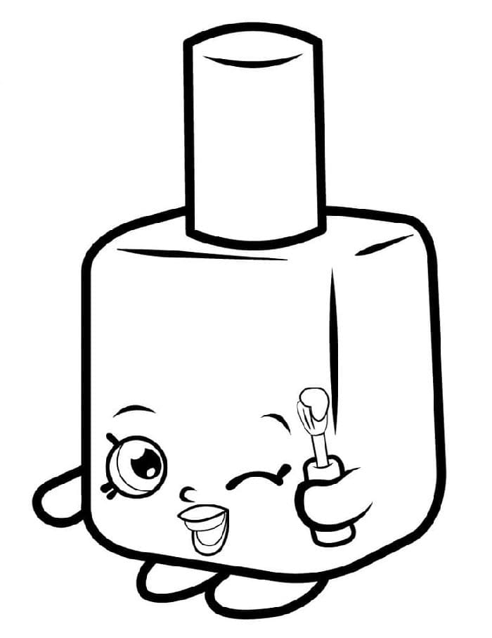 Ücretsiz Yazdırılacak Shopkins Boyama Sayfası