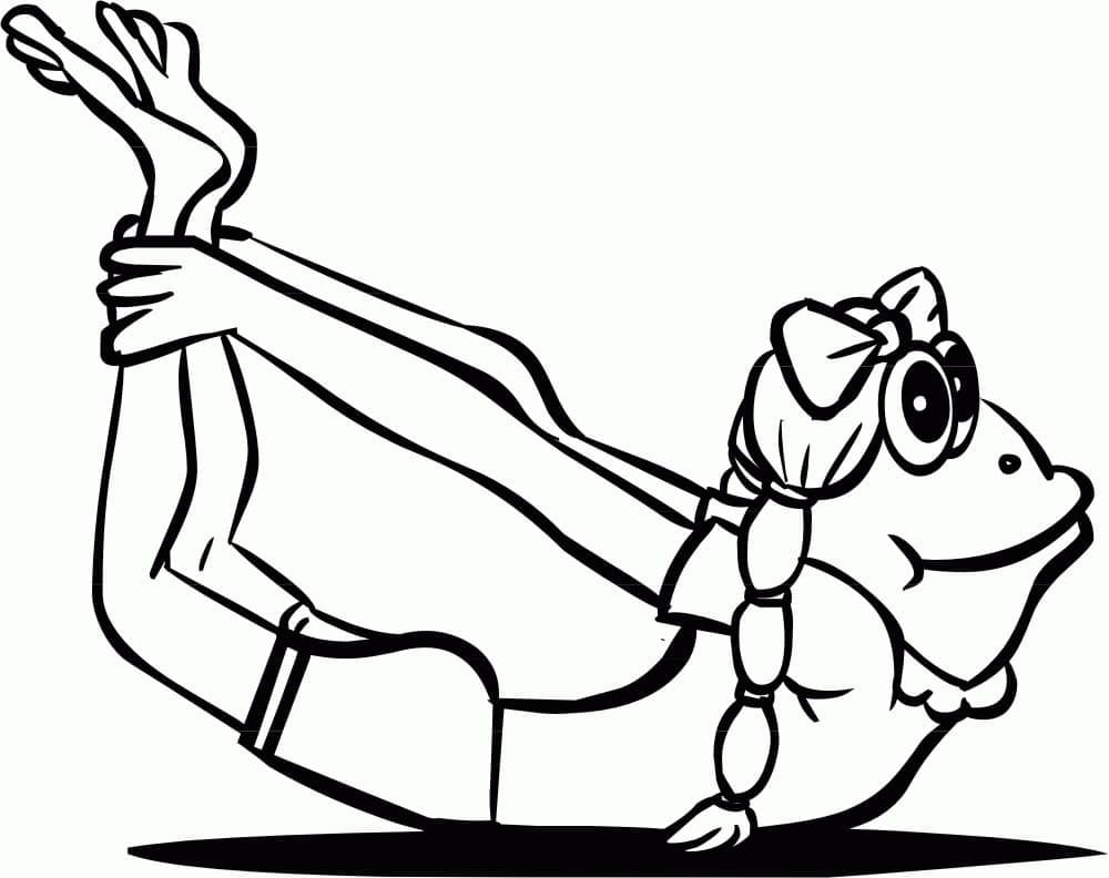 Ücretsiz Yoga Resmi Boyama Sayfası