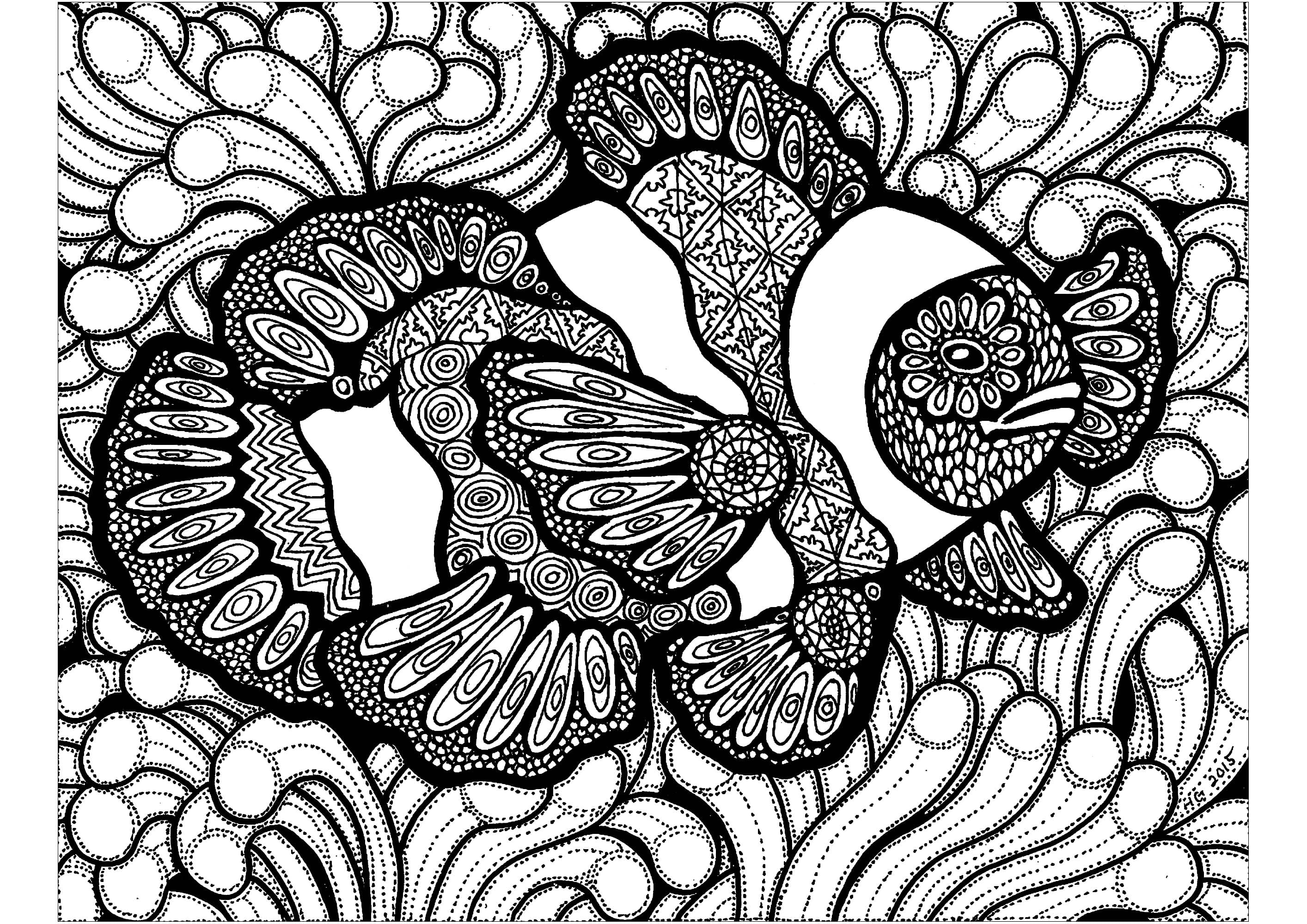 Ücretsiz Zentangle Boyama Sayfası Boyama Sayfası